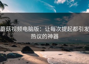 蘑菇视频电脑版：让每次提起都引发热议的神器