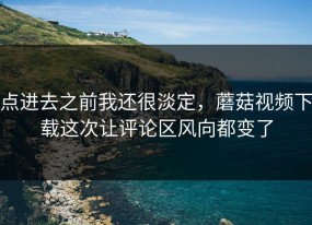 点进去之前我还很淡定，蘑菇视频下载这次让评论区风向都变了