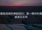 蘑菇视频的神秘回归：那一瞬间的震撼真实反转