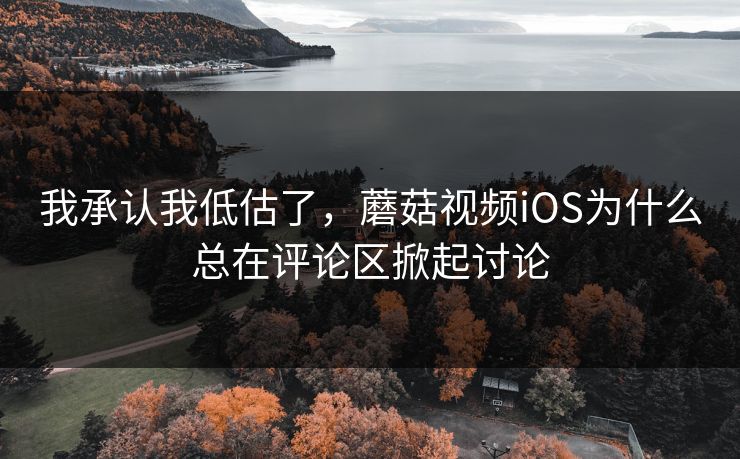 我承认我低估了，蘑菇视频iOS为什么总在评论区掀起讨论
