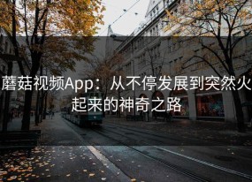 蘑菇视频App：从不停发展到突然火起来的神奇之路