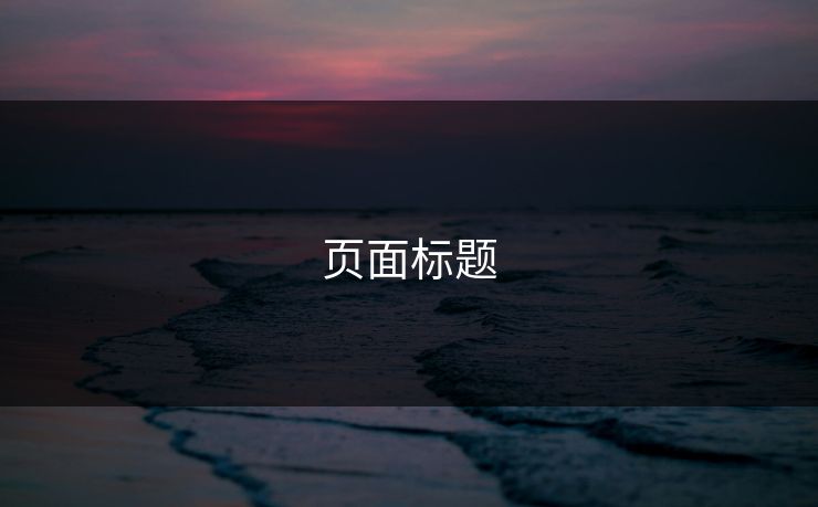 页面标题