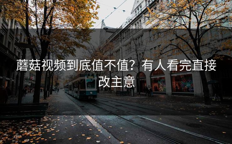 蘑菇视频到底值不值？有人看完直接改主意
